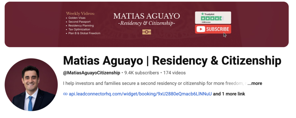 Youtube Matias Aguayo